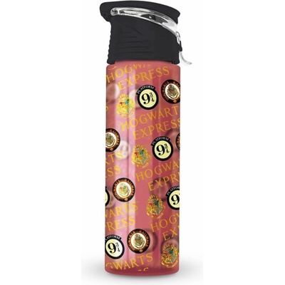 CurePink Plastová Harry Potter Koleje 540 ml