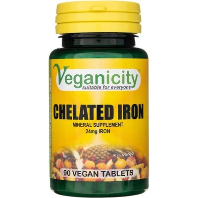 Veganicity Železo chelatované 24 mg 90 tabliet