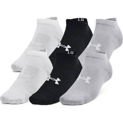 Under Armour Essential 6pk Low Black Black Halo Gray