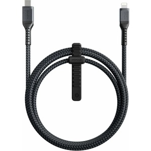 Nomad Здрав кабел с въжена оплетка за устройства с Lightning порт (150 см) - Nomad Rugged USB-C to Lightning Cable (черен) (NM01912B00)