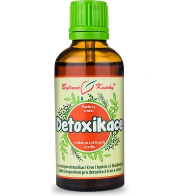 Bylinné kapky Detoxikácia bylinné kvapky tinktúra 50 ml