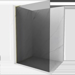 Mexen Kioto L Душ стена Walk-in 120 x 200 cm, графит, злато - 800-120-103-50-40 (800-120-103-50-40)