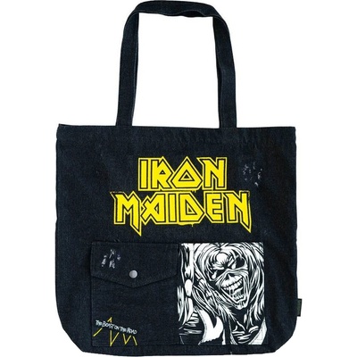 CurePink: Shopping taška na rameno Iron Maiden: Eddie