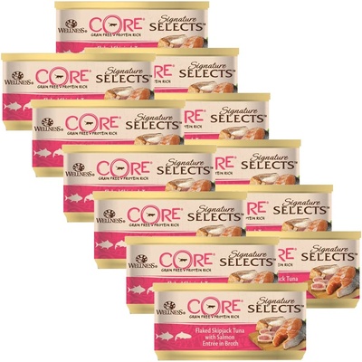 Wellness Core Signature Selects Туна и Сьомга 12 x 79 г