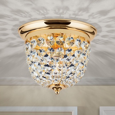Orion DLU 1840/26-Кристален плафон PLAFOND 1xE27/40W/230V Ø 26 см златист (OR0071)