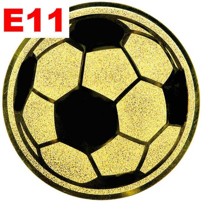 Emblém E11 FOTBAL MÍČ umístění na sportovní pohár nebo medaili 25 mm