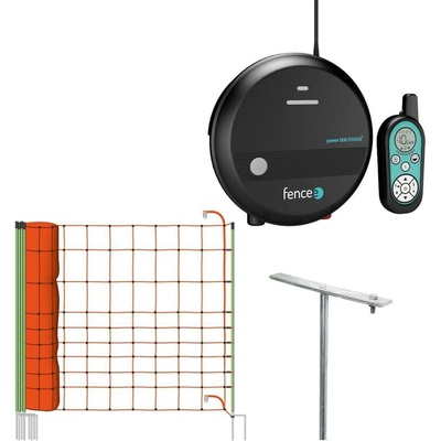 fencee Set elektrického ohradníku se sítí ochrana před vlkem, rysem - DUO RF zdroj s ovladačem 5 J - síť 50 m