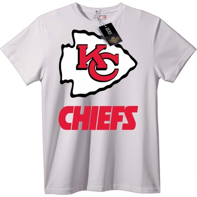NOONEBRAND Тениска Лого Kansas City Chiefs - M, White