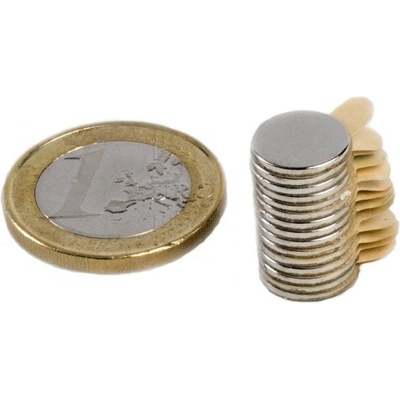 Unimagnet Magnety poniklované samolepicí 10mm 10ks