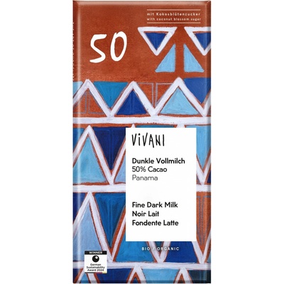 Vivani mléčná 50 % s kokosovým cukrem 80 g