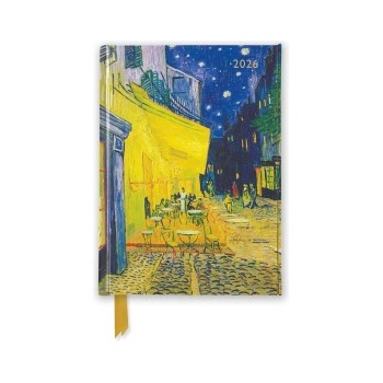 Flame Tree Publishing Vincent Van Gogh: Café Terrace 2026 Luxury Pocket Diary Planner - Week to View