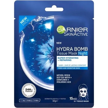 Image 1 of Garnier Hydra Bomb Tissue Mask Night - Нощна хартиена маска за лице