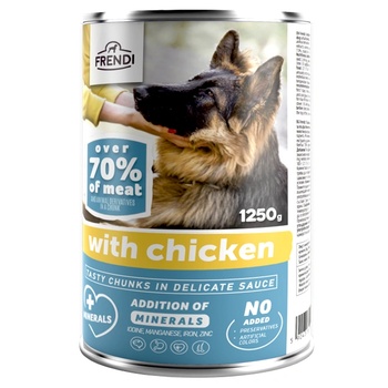 Frendi консерва за куче - пилешко в грейви сос 1250гр