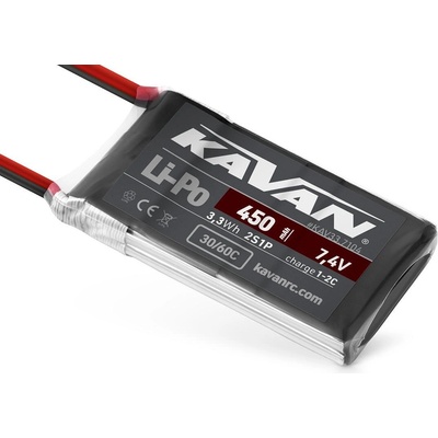 KAVAN Батерия 2 клетки KAVAN Li-Po 450mAh/7, 4V 30/60C Air pack KAV33.7104 (KAV33.7104)