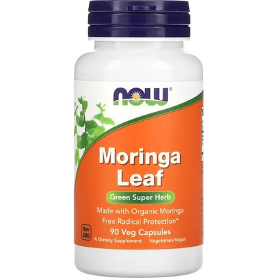 Now Foods Foods Moringa Leaf 90 rostlinných kapslí