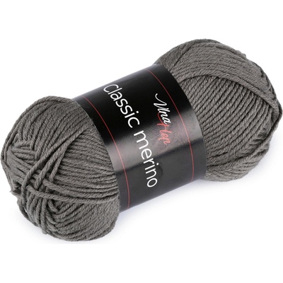 Pletací příze Classic Merino 50 g Varianta: 9 (61029) šedá, Balení: 1 ks 57773/147180/265612