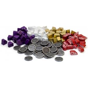 Stonemaier Games Допълнение за настолна игра Wyrmspan: Upgrade Pack (Metal Coins & Wooden Resources) (STM851)