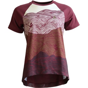 Zimtstern Дамска фланелка с къс ръкав за колоездене Zimtstern Women's Braapz Shirt S/S Cycling jersey - Windsor Wine (156-2654-0113)