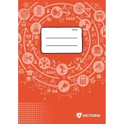 Victoria Виктория: тетрадка с квадратчета a4 - 87-32 (isvf8732u)