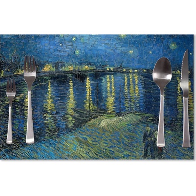 Sablio Prestieranie Hviezdna noc nad Rhônou - Vincent van Gogh 40x30cm
