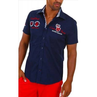 Carisma košila pánska 9002 krátký rukáv slim fit