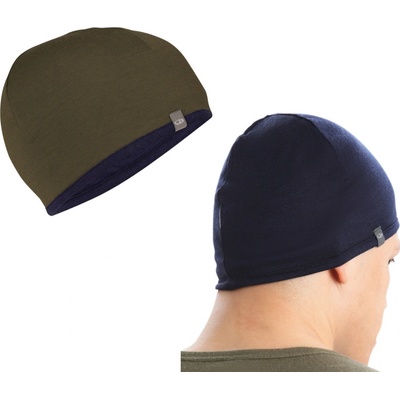 Icebreakersex Merino Pocket oboustranná čepice Loden/midnight navy
