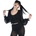 KILLSTAR crop top с дълъг ръкав - блуза KILLSTAR - Duskwillow - Black - KSRA013951
