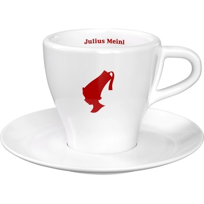 Julius Meinl biela porcelánová šálka s tanierikom pre Melange 105 ml