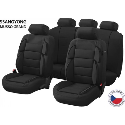 Autopoťah Cappa Perfetto YL SsangYong Musso Grand černá