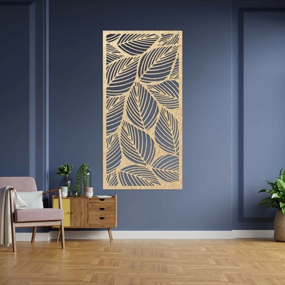 Dřevěný obraz na zeď listy | FLORS: Překližka Topol - Honey 3071 40 x 20 cm 4477-94110 PR0268