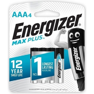 Energizer max plus батерия с дълъг живот aaa, алкална, 4бр. /пакет (e303320601)