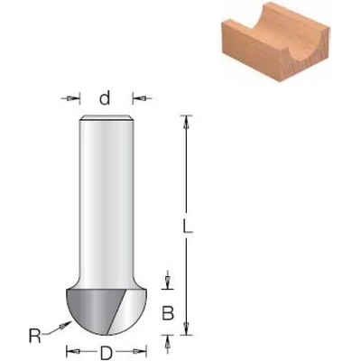 DIMAR Fréza stopková R7.9 x 11 - 1060155