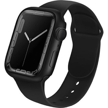 Uniq Качествен твърд кейс с вграден стъклен протектор за дисплея на Apple Watch 7 45мм - Uniq Legion Apple Watch Case 45mm (черен)