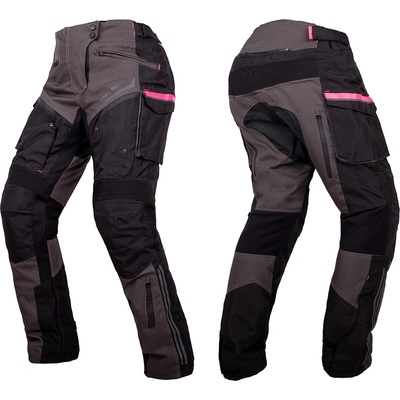 W-TEC Дамски мото панталони W-TEC Barbata - Черен-Сив-Розов XS černo-šedo-růžová (28836-XS)