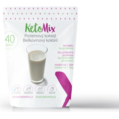 KetoMix Proteinový koktejl 40 porcí 1200 g