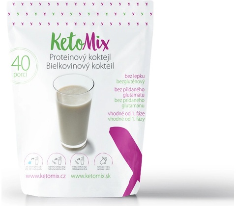 KetoMix Proteinový koktejl 40 porcí 1200 g