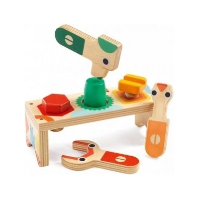 DJECO - Дървена играчка с инструменти - Бриколу (DJ06418)