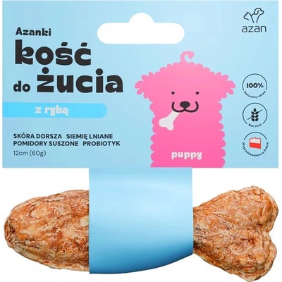 AZANKI Kost z tresky a probiotiky Puppy ve tvaru ryby 12 cm