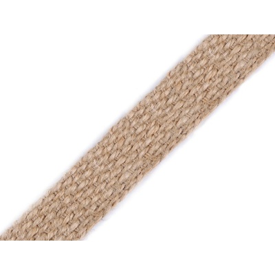 Jutový popruh šíře 20 mm režná 1 m
