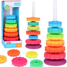 Inlea4Fun Skladacia pyramída RAINBOW TOWER