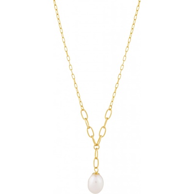 Preciosa Něžný pozlacený s pravou perlou pearl heart 5356Y01
