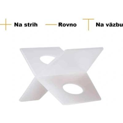 KRÍŽIKY 1mm BIELE - 100 ks v balení LEVELYS K8101