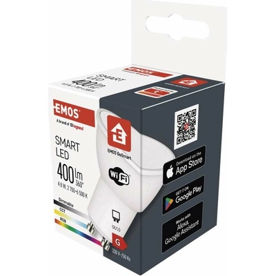 Emos Lighting LED žiarovka GoSmart MR16 GU10 4,8 W 400 lm RGB stmievateľná Wi-Fi