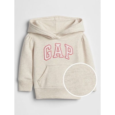 GAP dětská mikina Logo hoodie béžová – Zboží Dáma