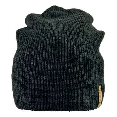 dětská zimní černá čepice spadlá Pletex H133