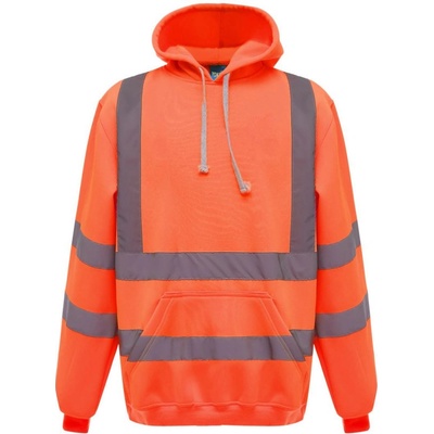 Yoko Mikina HVK05 Hi-Vis s kapucí výstražná oranžová fluorescent