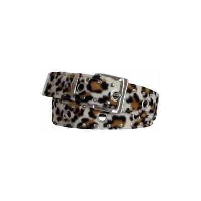 Opasek leopard s cvočky hnědý