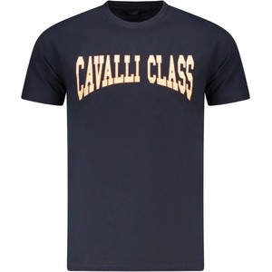 Cavalli class Тениска с къс ръкав за мъже cavalli class, Размер m, Цвят Синьо (txt61ajd060_bl04502)