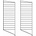 String Panel String Floor 85 x 30, 2 ks, black