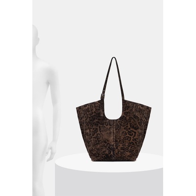 AllSaints шопинг чанта дамска от велур ARA (W469XC)